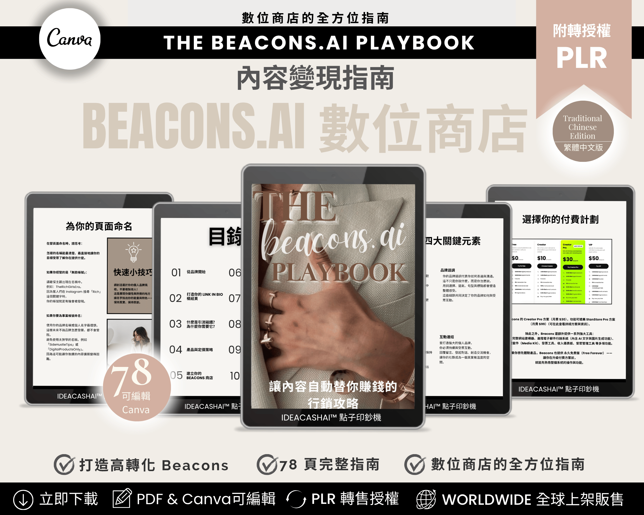 The Beacons.ai 打造高獲利數位商店的完整實戰指南