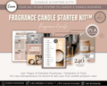 Candle Business Starter Kit Chinese Edition – PLR Editable Templates ｜ 蠟燭創業入門工具包 繁體中文版 Canva 可編輯模版